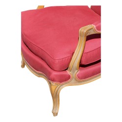 Pair of Louis XV style armchairs with bowl seats and …