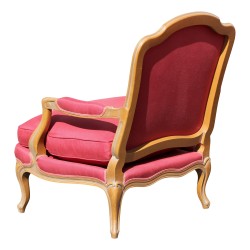 Pair of Louis XV style armchairs with bowl seats and …