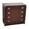 Commode anglaise en placage d'acajou de style bateau ou marine … - Moinat - Commodes, Chiffonniers, Semainiers