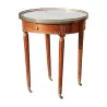 Louis XVI style mahogany hot water bottle table mounted on - Moinat - End tables, Bouillotte tables, Bedside tables, Pedestal tables