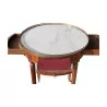 个路易十六风格的桃花心木热水瓶桌子安装在 - Moinat - End tables, Bouillotte tables, 床头桌, Pedestal tables