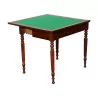 English mahogany game table. - Moinat - Bridge tables, Changer tables