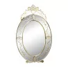 “Aemilia” oval Venetian mirror. - Moinat - Mirrors