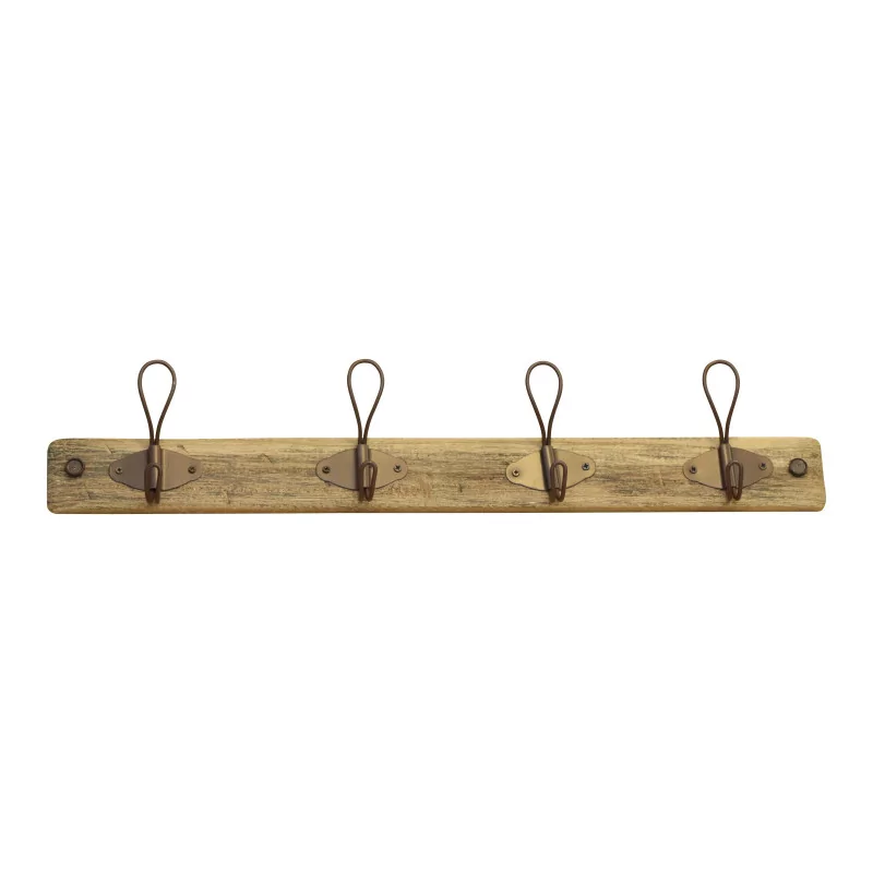 wooden coat rack with 4 hooks. - Moinat - Clothes racks, Closets, Umbrellas stands