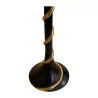 Black and gold twisted lamp. - Moinat - Table lamps