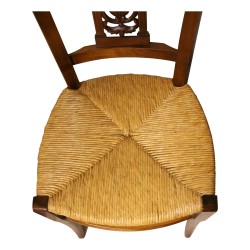Directoire style chair in cherry wood with back …