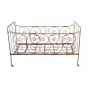 生锈的锻铁婴儿床。床上用品：长 138 x 深 58 厘米 - Moinat - 床框架