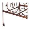 Lit d'enfant en fer forgé rouillé. Literie : L138 x P58 cm - Moinat - Bois de lit