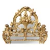 Miroir Louis XV en bois doré et glace au mercure. France, - Moinat - Glaces, Miroirs