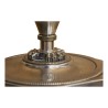 Pair of silver candlesticks transformed into a lamp. Lampshade in … - Moinat - Table lamps