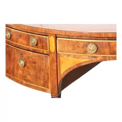 Regency half-moon sideboard sideboard in mahogany wood and …