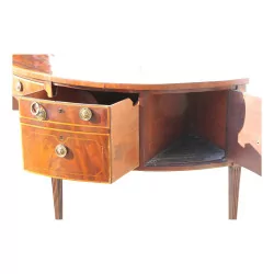 Regency Halbmond-Sideboard aus Mahagoniholz und