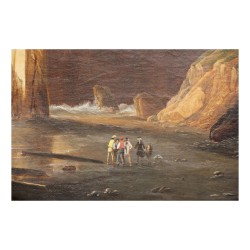 Landschaftsgemälde am See, François DIDAY zugeschrieben …
