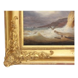 Landschaftsgemälde am See, François DIDAY zugeschrieben …