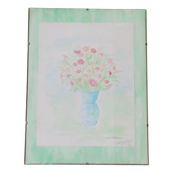Aquarell-Stillleben mit einem Strauß kleiner