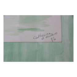 Aquarell-Stillleben mit einem Strauß kleiner