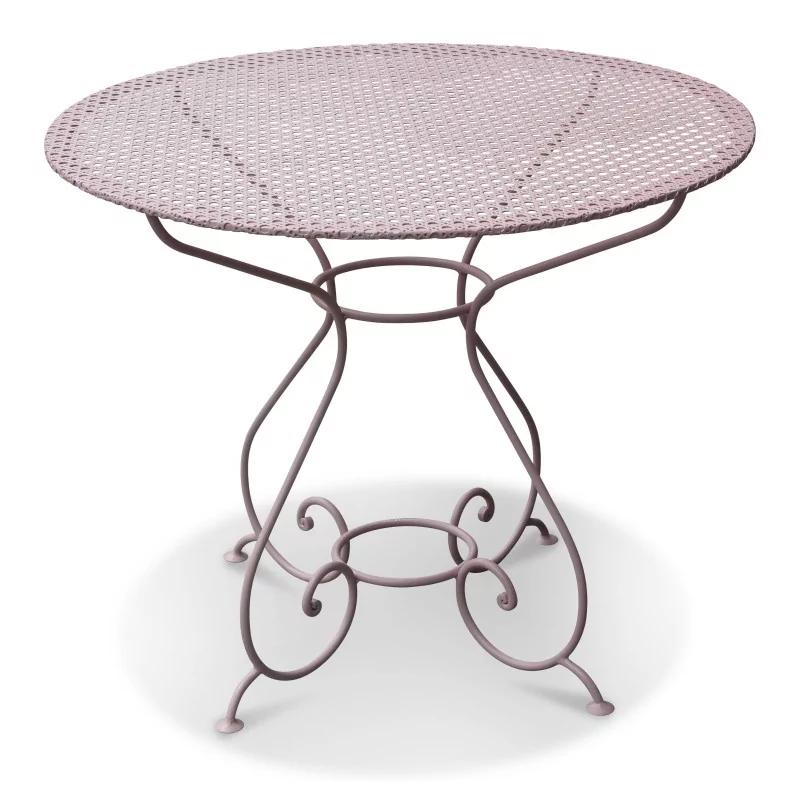 Bellerive model round table in wrought iron, with 4 legs and … - Moinat - VE2022/2