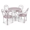 Bellerive model round table in wrought iron, with 4 legs and … - Moinat - VE2022/2