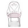 Fauteuil modèle Vichy en fer forgé avec assise en tôle - Moinat - VE2022/2