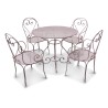 Fauteuil modèle Vichy en fer forgé avec assise en tôle - Moinat - VE2022/2
