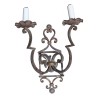 Applique Art Déco en fer forgé à 2 lumières. France, 20ème … - Moinat - Appliques murales