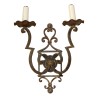 Applique Art Déco en fer forgé à 2 lumières. France, 20ème … - Moinat - Appliques murales