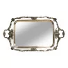 Richly decorated silver metal tray. - Moinat - Plates