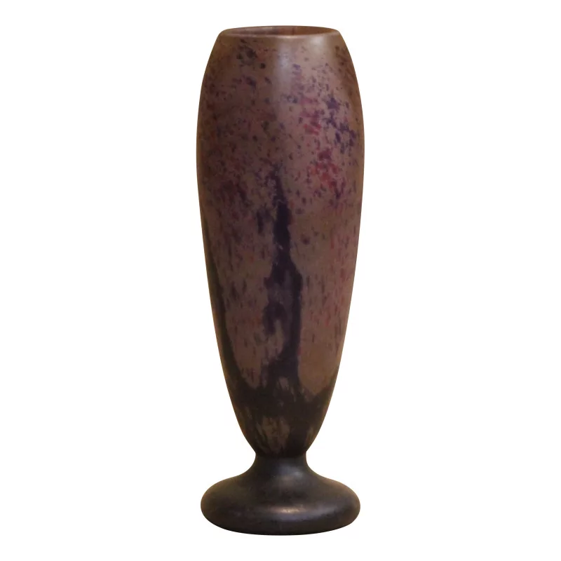 花瓶签名 Daum 紫色。法国，20 世纪初... - Moinat - 箱, 瓮, 花瓶