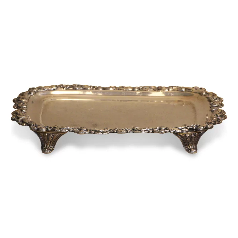 silver metal tray, Italian work. - Moinat - Plates