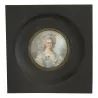 Miniature of a woman signed by Lance. - Moinat - Miniature – Medallions