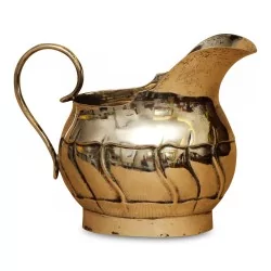 Petit pot à crème en argent 800 (148 gr). Suisse Genève, 20ème