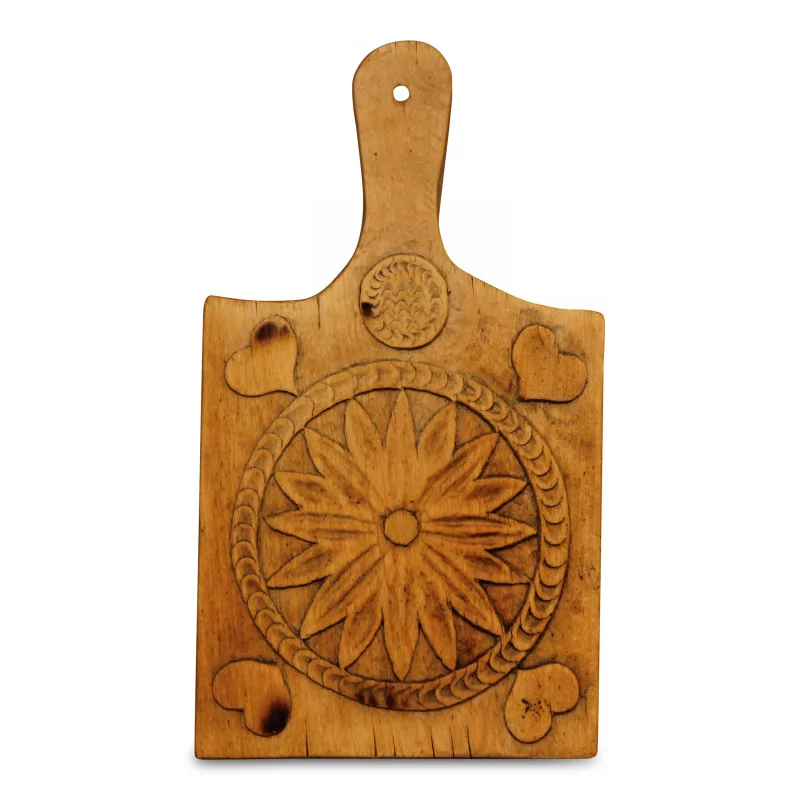 Старая резная деревянная марка масла из Савойи. … - Moinat - Декоративные предметы