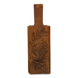 Marque à beurre ancienne en bois sculpté originaire de Savoie. …