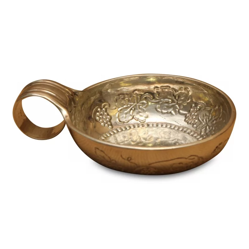 Tastevin "S.M.J BOUCHET"en argent (83 gr). Poinçonnée d un "A" - Moinat - Argenterie