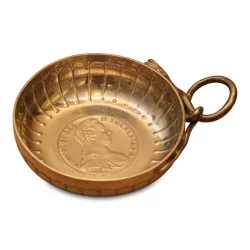 Tastevin "COMPTE PINCI" en argent (116 gr). Hanse serpent. Avec