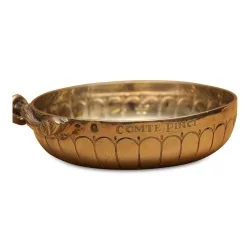 Tastevin "COMPTE PINCI" en argent (116 gr). Hanse serpent. Avec