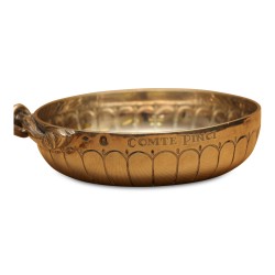 Tastevin “COMPTE PINCI” in silver (116gr). Hanse snake. With …