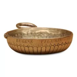 Tastevin "EUGENE VILLAIN (TAVERS)"en argent (108 gr). Hanse