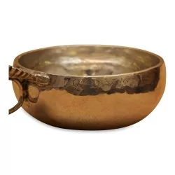 Tastevin "QDV" en argent. Hanse coquillage. Divers poinçons :