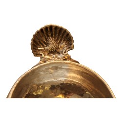 Tastevin “QDV” in silver. Hanse shell. Various punches: …