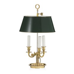 Louis XVI style bouillotte lamp in gilt bronze, barrel …