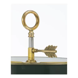 Bouillotte-Lampe im Louis XVI-Stil aus vergoldeter Bronze, Fass …