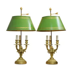 Pair of Louis XVI style candelabra after a model of …
