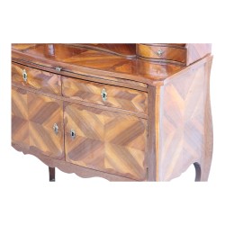 Coiffeuse Louis XV “bonheur du jour” en marqueterie de bois de …