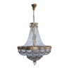 Lustre montgolfière de style Louis XVI richement orné de … - Moinat - Lustres, Plafonniers