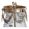 Lustre montgolfière de style Louis XVI richement orné de … - Moinat - Lustres, Plafonniers