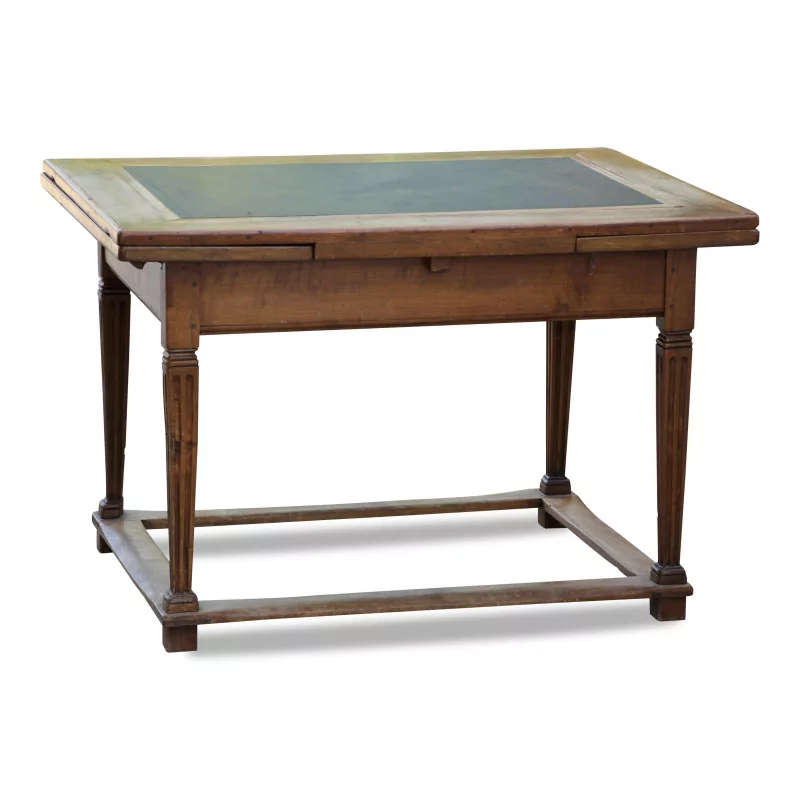 张路易十六胡桃木桌，石板桌面，桌腿…… - Moinat - 餐桌