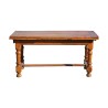 Table Louis III en noyer et plateau en bois de Chêne avec 2 - Moinat - Tables de salle à manger