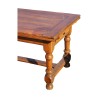 Table Louis III en noyer et plateau en bois de Chêne avec 2 - Moinat - Tables de salle à manger