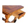 Table Louis III en noyer et plateau en bois de Chêne avec 2 - Moinat - Tables de salle à manger